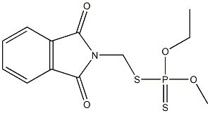 O-Ethyl O-methyl S-(1,3-dioxo-1H-isoindol-2(3H)-ylmethyl) =phosphorodithioate Structure