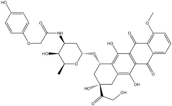 독소루비신-N-4-히드록시페녹시아세트아미드 구조식 이미지