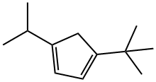 1,3-Cyclopentadiene,1-(1,1-dimethylethyl)-4-(1-methylethyl)-(9CI) Structure