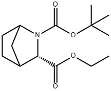 Racemic-(1R,3S,4S)-2-Tert-Butyl 3-Ethyl 2-Azabicyclo[2.2.1]Heptane-2,3-Dicarboxylate Structure