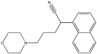 α-(1-Naphtyl)-4-morpholinevaleronitrile Structure