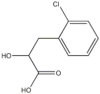 3-(2-Chlorophenyl)-2-hydroxypropanoic acid 구조식 이미지