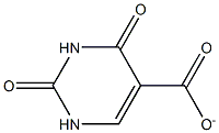 5-Pyrimidinecarboxylic acid, 1,2,3,4-tetrahydro-2,4-dioxo-, ion(1-) (9CI) Structure