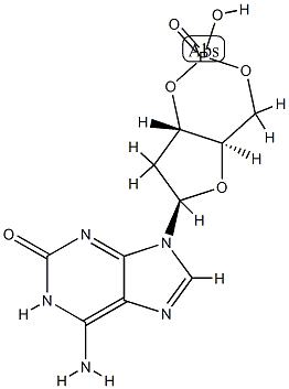 2'-deoxy cyclic GMP Structure