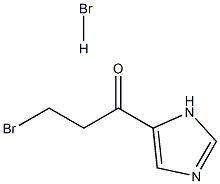 1-Propanone, 3-broMo-1-(1H-iMidazol-5-yl)-, hydrobroMide (1:1) 구조식 이미지