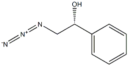 Benzenemethanol, a-(azidomethyl)-, (aR)- Structure