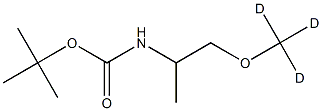 N-tert-Butyloxycarbonyl DL-Alaninol Methyl Ether-d3 Structure