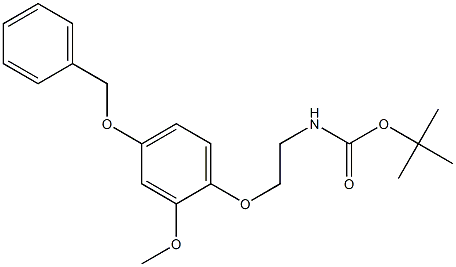 N-tert-Butyloxycarbonyl-2-(4-benzyloxy-2-Methoxyphenoxy)-ethylaMine Structure