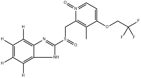 Lansoprazole-d4 N-Oxide 구조식 이미지