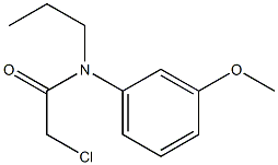 2-chloro-N-(3-methoxyphenyl)-N-propylacetamide Structure