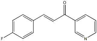 3-(4-fluorophenyl)-1-(3-pyridinyl)-2-propen-1-one 구조식 이미지