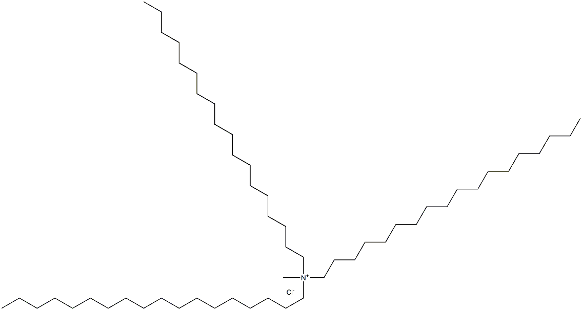 N-methyl-N,N-dioctadecyl-1-Octadecanaminium chloride Structure