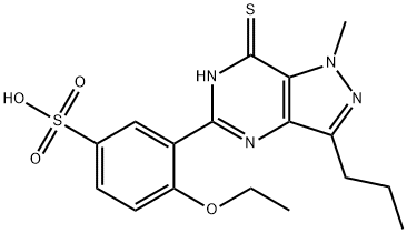 DeMethylpiperazinyl 7-Desoxo 7-Thioxosildenafil Sulfonic Acid Structure