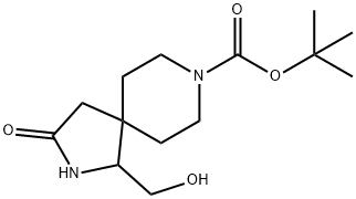 Tert-Butyl 1-(Hydroxymethyl)-3-Oxo-2,8-Diazaspiro[4.5]Decane-8-Carboxylate(WX100928) 구조식 이미지