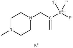 Potassium 3-(4-methylpiperazin-1-yl)prop-1-en-2-yltrifluoroborate 구조식 이미지