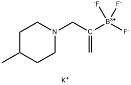 Potassium 3-(4-methylpiperidinyl)prop-1-en-2-yltrifluoroborate 구조식 이미지