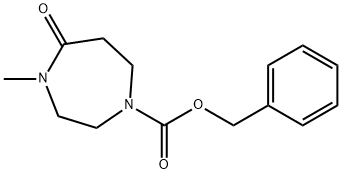 Benzyl 4-methyl-5-oxo-1,4-diazepane-1-carboxylate 구조식 이미지