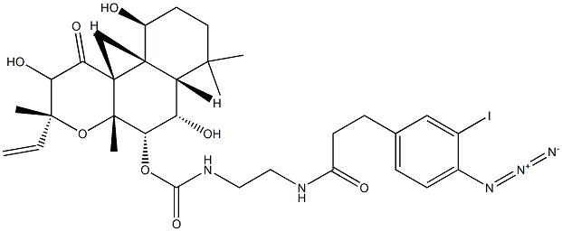 N-(3-(4-azido-3-iodophenyl)-propionamide)-7-aminoethylcarbamyl-7-desacetylforskolin 구조식 이미지