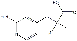 4-Pyridinepropanoicacid,-alpha-,2-diamino--alpha--methyl-(9CI) Structure