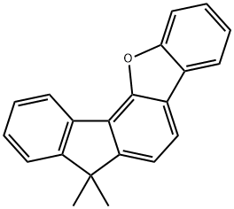 7,7-dimethyl-7H-fluoreno[4,3-b]benzofuran 구조식 이미지