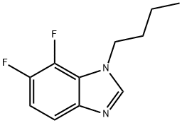 1-Butyl-6,7-difluoro-1,3-benziMidazole Structure