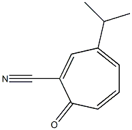 1,3,5-Cycloheptatriene-1-carbonitrile,3-isopropyl-7-oxo-(8CI) Structure