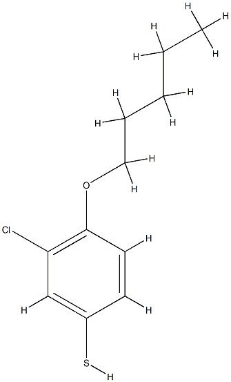 3-chloro-4-pentoxybenzenethiol Structure