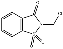 2-CHLOROMETHYL-1,1-DIOXO-1,2-DIHYDRO-1LAMBDA*6*-BENZO[D]ISOTHIAZOL-3-ONE 구조식 이미지