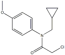 2-chloro-N-(cyclopropylmethyl)-N-(4-methoxyphenyl)acetamide Structure