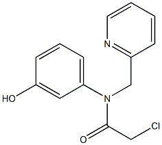 2-chloro-N-(3-hydroxyphenyl)-N-((pyridin-2-yl)methyl)acetamide Structure