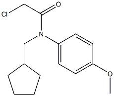 2-chloro-N-(cyclopentylmethyl)-N-(4-methoxyphenyl)acetamide Structure