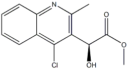 3-Quinolineacetic acid,4-chloro-α-hydroxy-2-methyl-, methyl ester, (αS)- 구조식 이미지