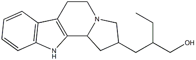 β-Ethyl-2,3,5,6,11,11b-hexahydro-1H-indolizino[8,7-b]indole-2-(1-propanol) 구조식 이미지