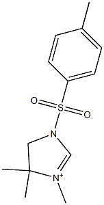 1-(4-토실)-3,4,4-트리메틸이미다졸리딘 구조식 이미지