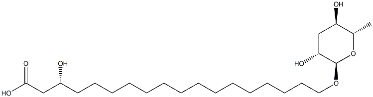 Octadecyl β-D-glucopyranosiduronic acid Structure