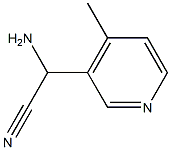 3-Pyridineacetonitrile,alpha-amino-4-methyl-(9CI) Structure