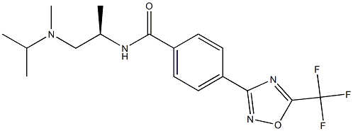 (R)-N-[1-[Isopropyl(Methyl)aMinopropan-2-yl]-4-[5-(trifluoroMethyl)-1,2,4-oxadiazol-3-yl]benzaMide Structure