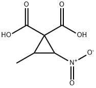 1,1-Cyclopropanedicarboxylicacid,2-methyl-3-nitro-(8CI) Structure