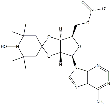 2',3'-O-(1-oxy-2,2,6,6-tetramethyl-4-piperidylidene)adenosine 5'-triphosphate Structure