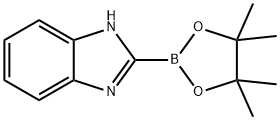 2-(4,4,5,5-tetramethyl-1,3,2-dioxaborolan-2-yl)-1H-benzimidazole 구조식 이미지