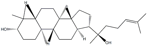 (20R)-Dammar-24-ene-3β,20-diol Structure