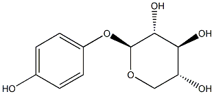 4-하이드록시페닐-O-자일로시드 구조식 이미지