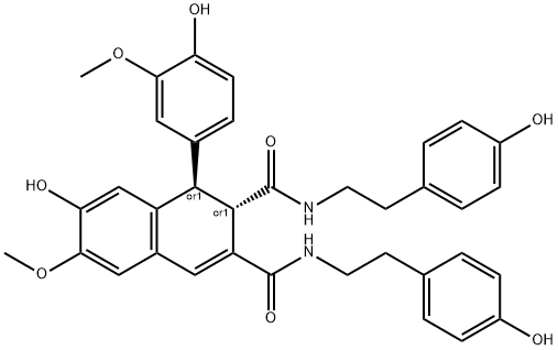 Cannabisin D Structure