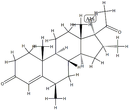 6β,16α-Dimethyl-17-hydroxypregn-4-ene-3,20-dione 구조식 이미지