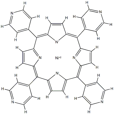Ni(II) meso-Tetra (4-pyridyl) porphine 구조식 이미지