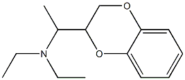 N,N-Diethyl-α-methyl-1,4-benzodioxane-2-methanamine Structure