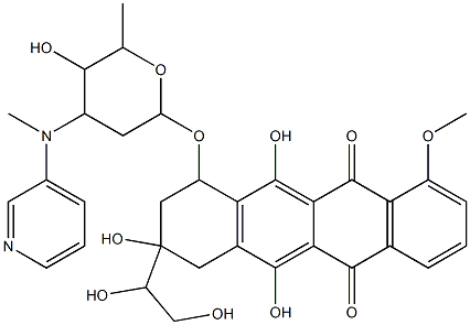 N-(3-pyridylmethyl)dihydroepidoxorubicin Structure