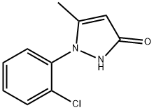 1-(2-Chloro-phenyl)-5-methyl-1,2-dihydro-pyrazol-3-one Structure