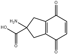 1H-Indene-2-carboxylicacid,2-amino-2,3,4,7-tetrahydro-4,7-dioxo-(9CI) 구조식 이미지