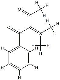 2-(dimethyl-lambda~4~-sulfanylidene)-1-phenyl-1,3-butanedione Structure